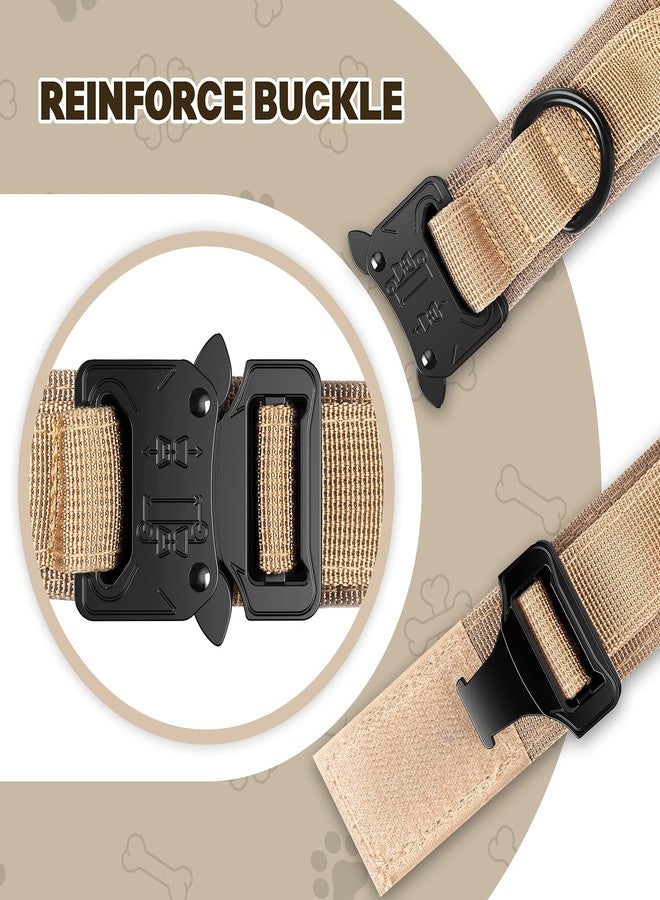 FYA Tactical Dog Collar (XL, Brown Collar) - Image 5